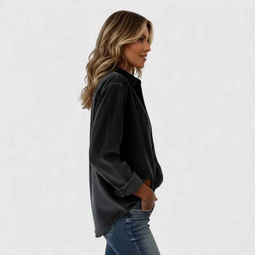 JADE – CORDUROY BUTTON SHIRT