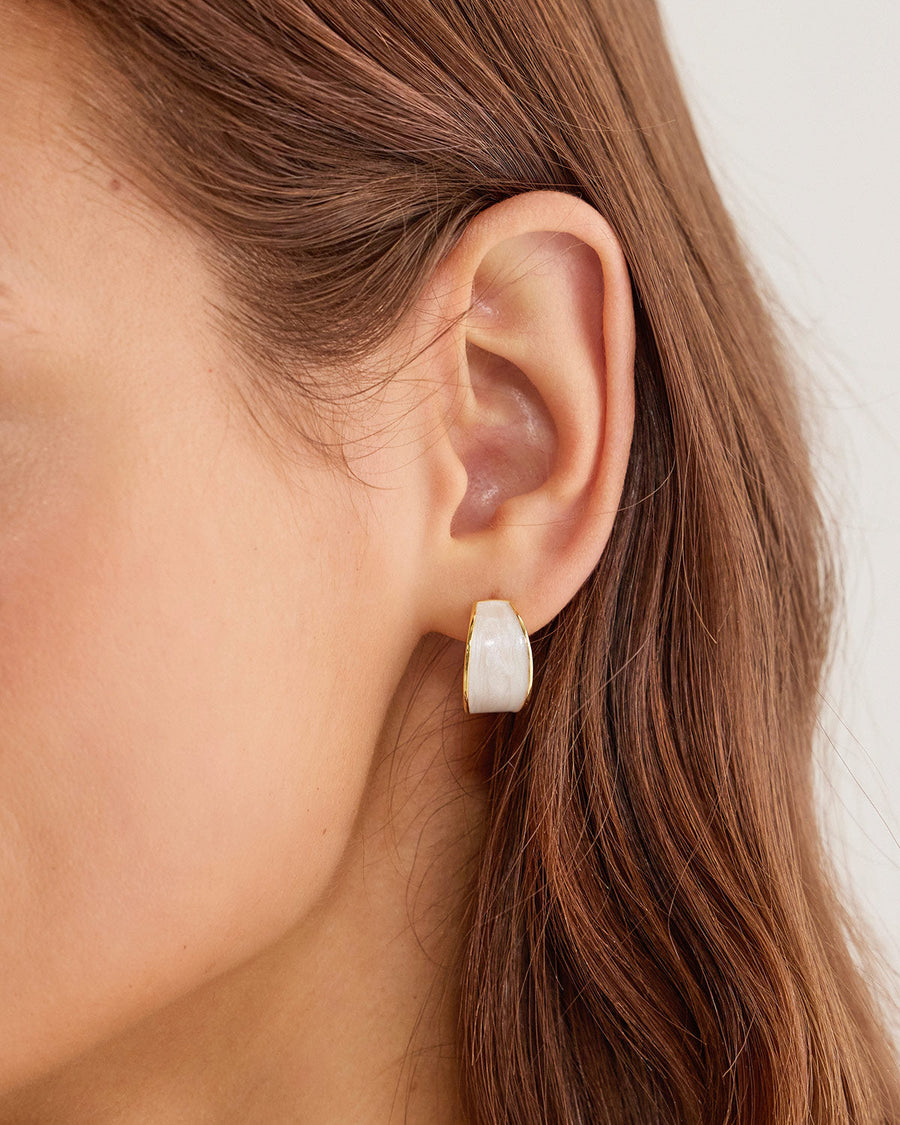 Silver Metal Earrings