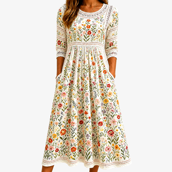 Irish Garden Charm | Midi Dress