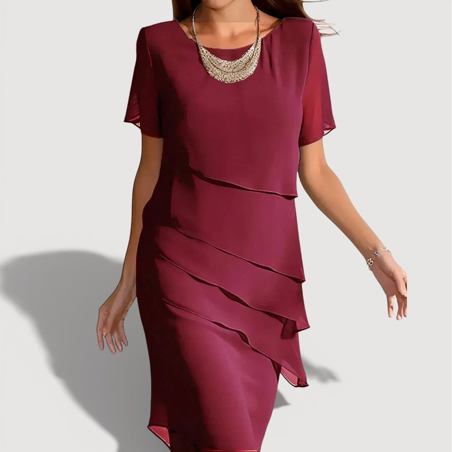 KENDRA – LAYERED MIDI DRESS