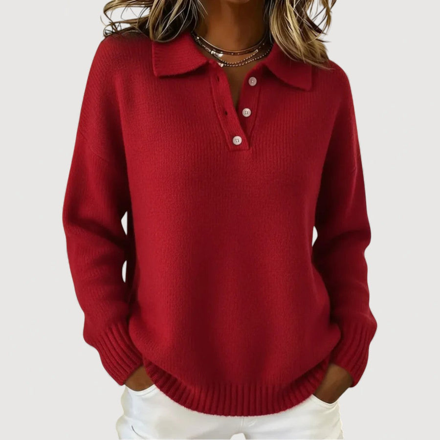 ISABEL – COSY COLLARED KNIT