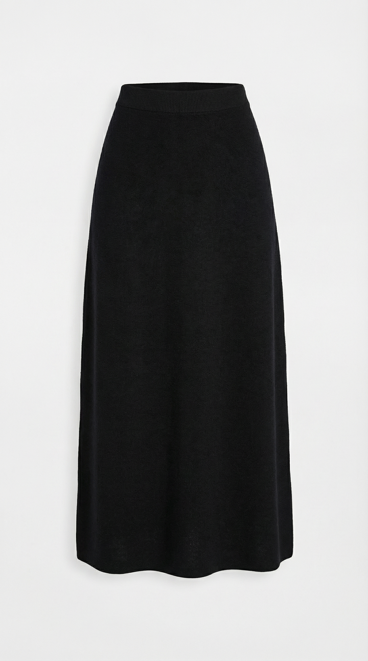 Caldera - Slimming Knitted Top with Bow Accents and Skirt Set