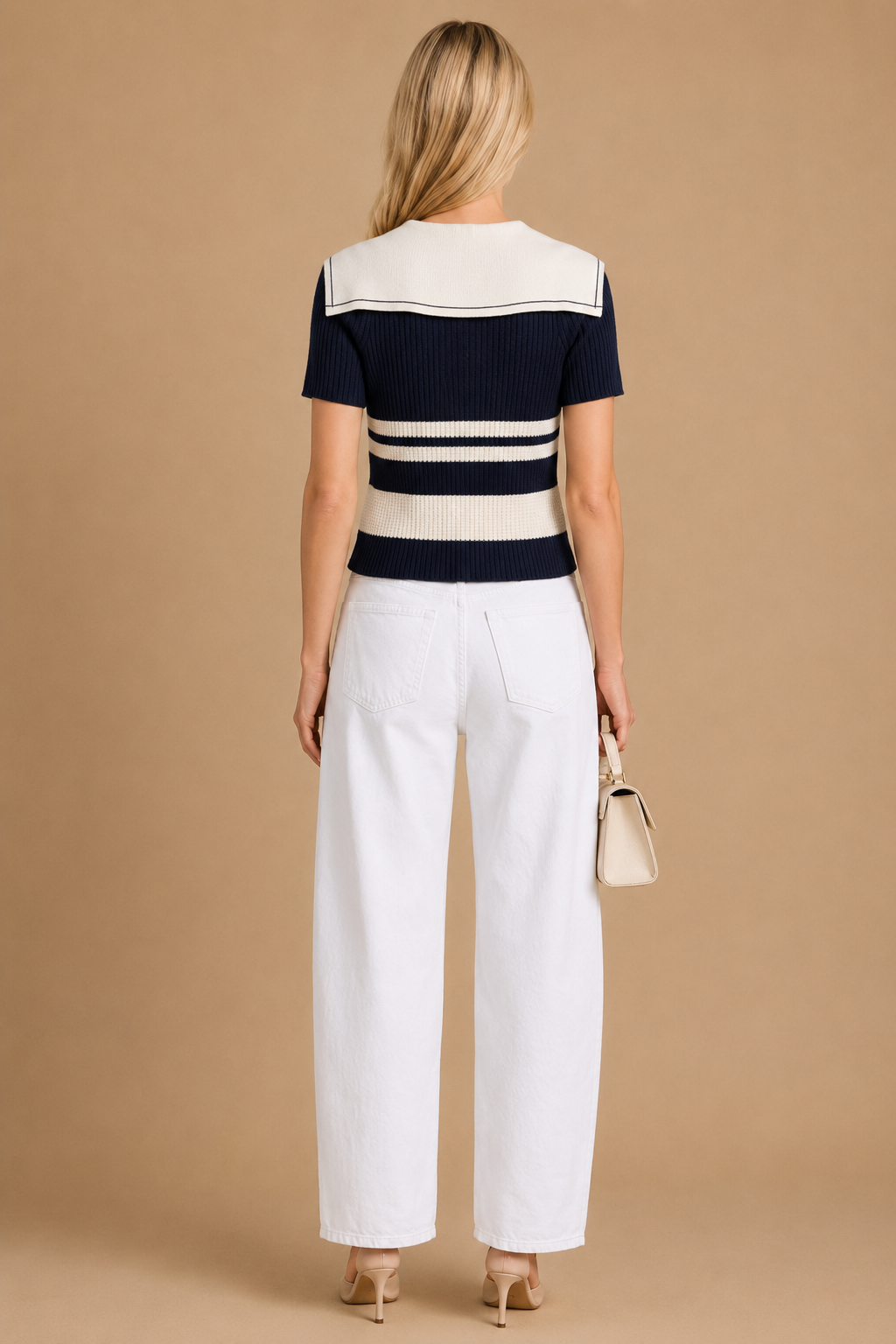 Lure - Nautical Striped Knit Top