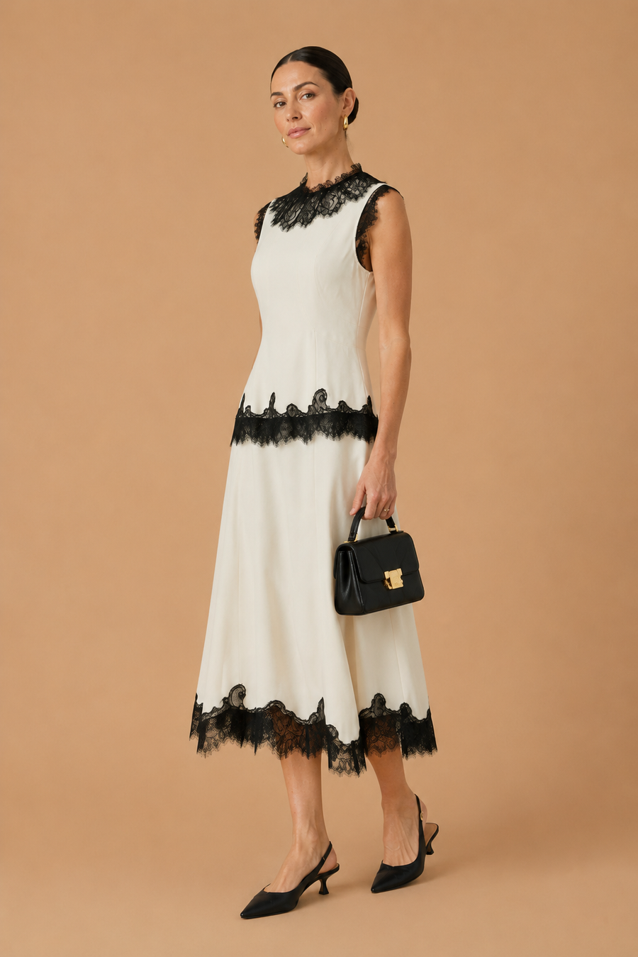 Sani - 100% Silk Lace Embroidery Top