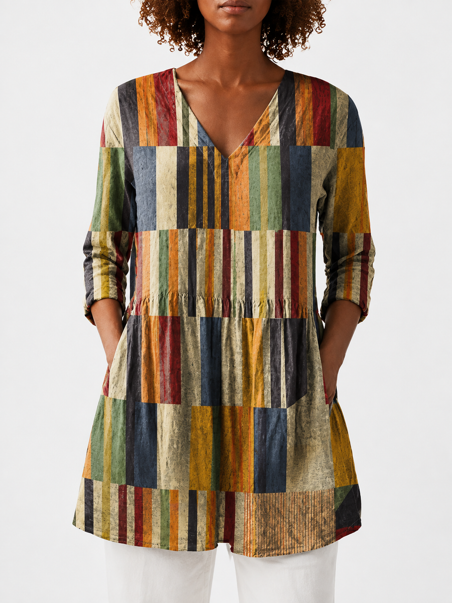 Chloe | Long Blouse with V-Neck
