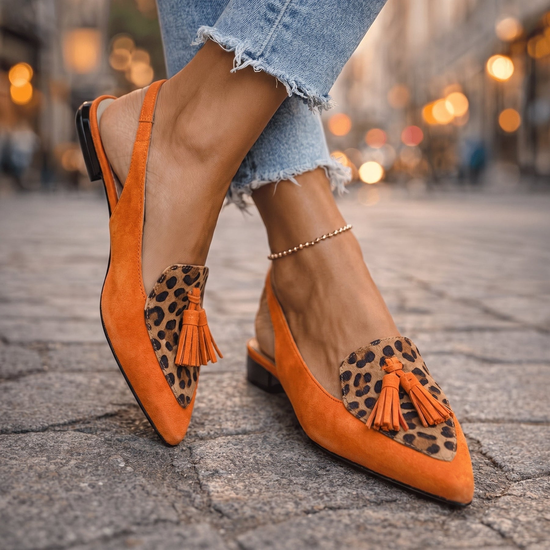 Lorena - Chic Tassel Strap Sandals