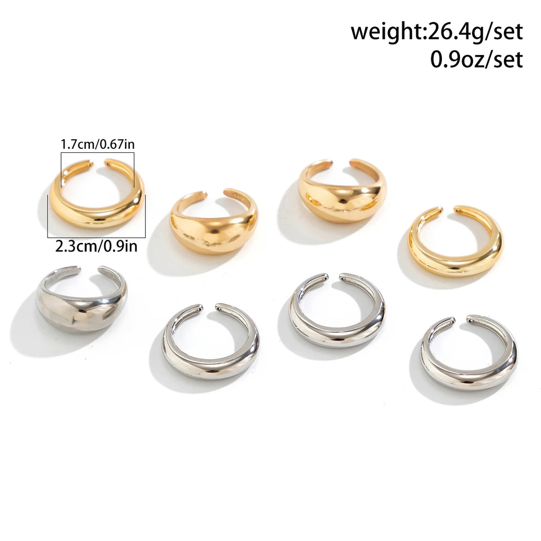 Élodie Vintage 8 Piece Ring Set
