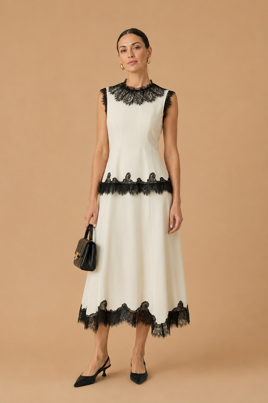 Sani - 100% Silk Lace Embroidery Top