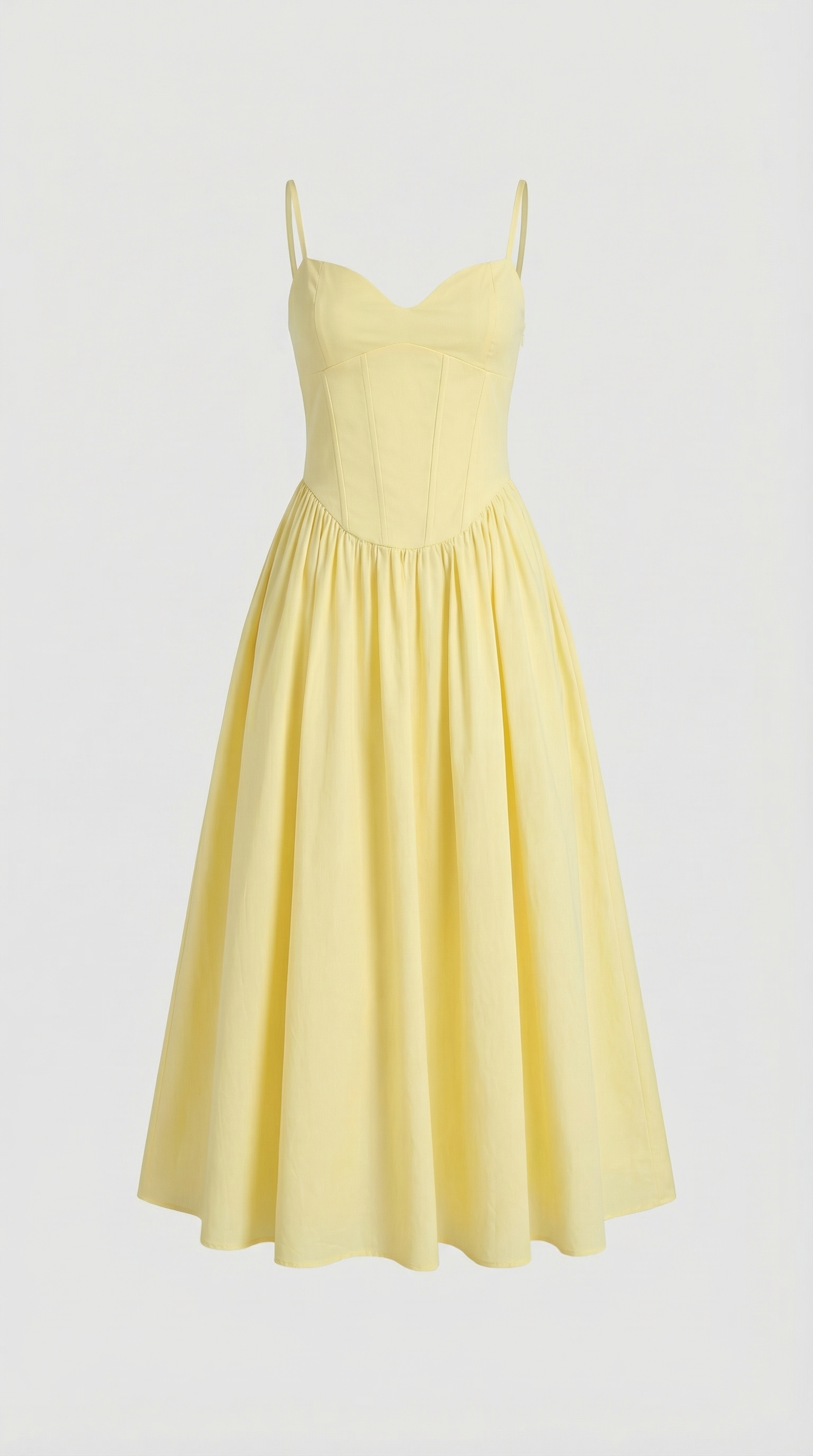 Tesa - Bodice Pleated Midi Dress