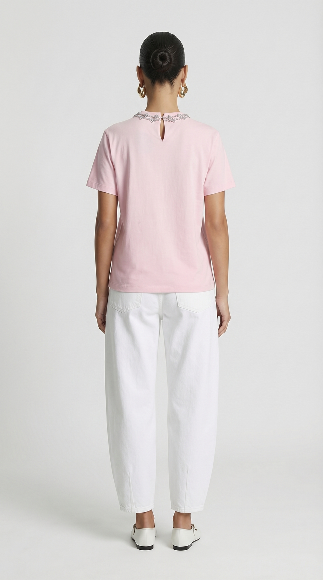 Dira - Crystal-Embellished Cotton T-Shirt