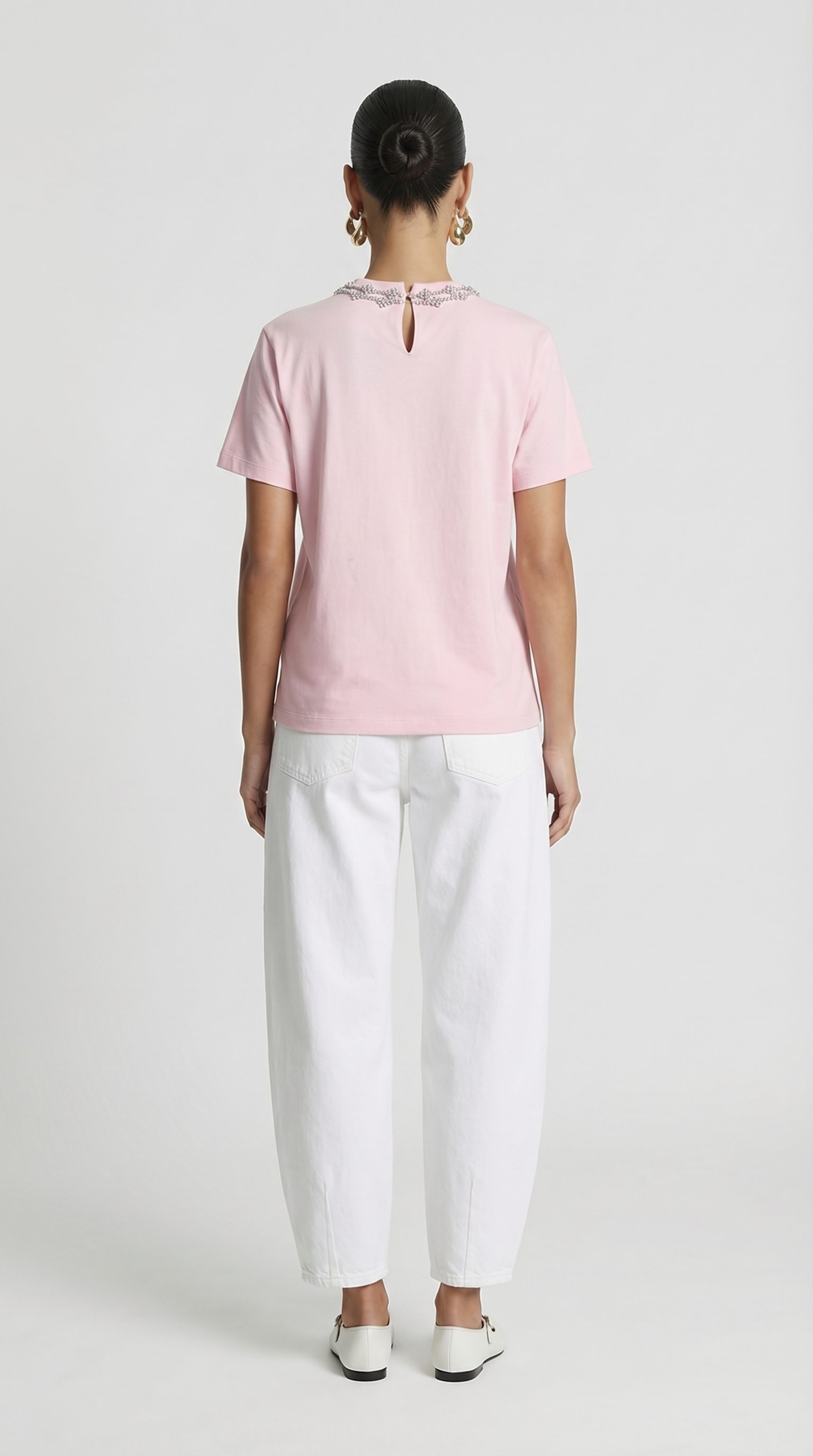 Dira - Crystal-Embellished Cotton T-Shirt