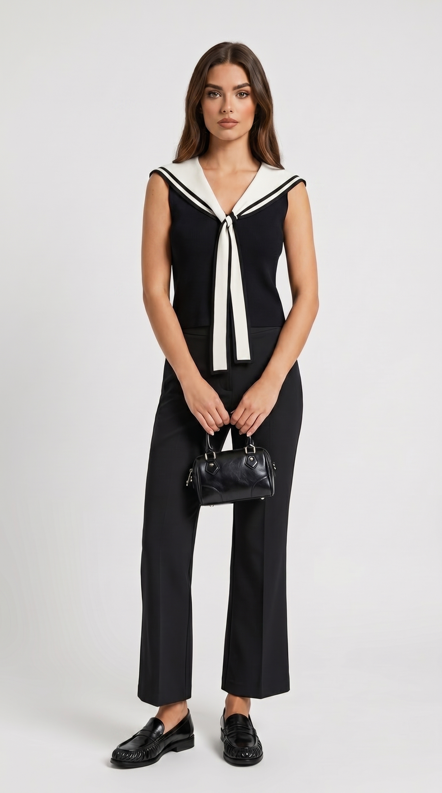 Ona - Nautical Sleeveless Knit Top