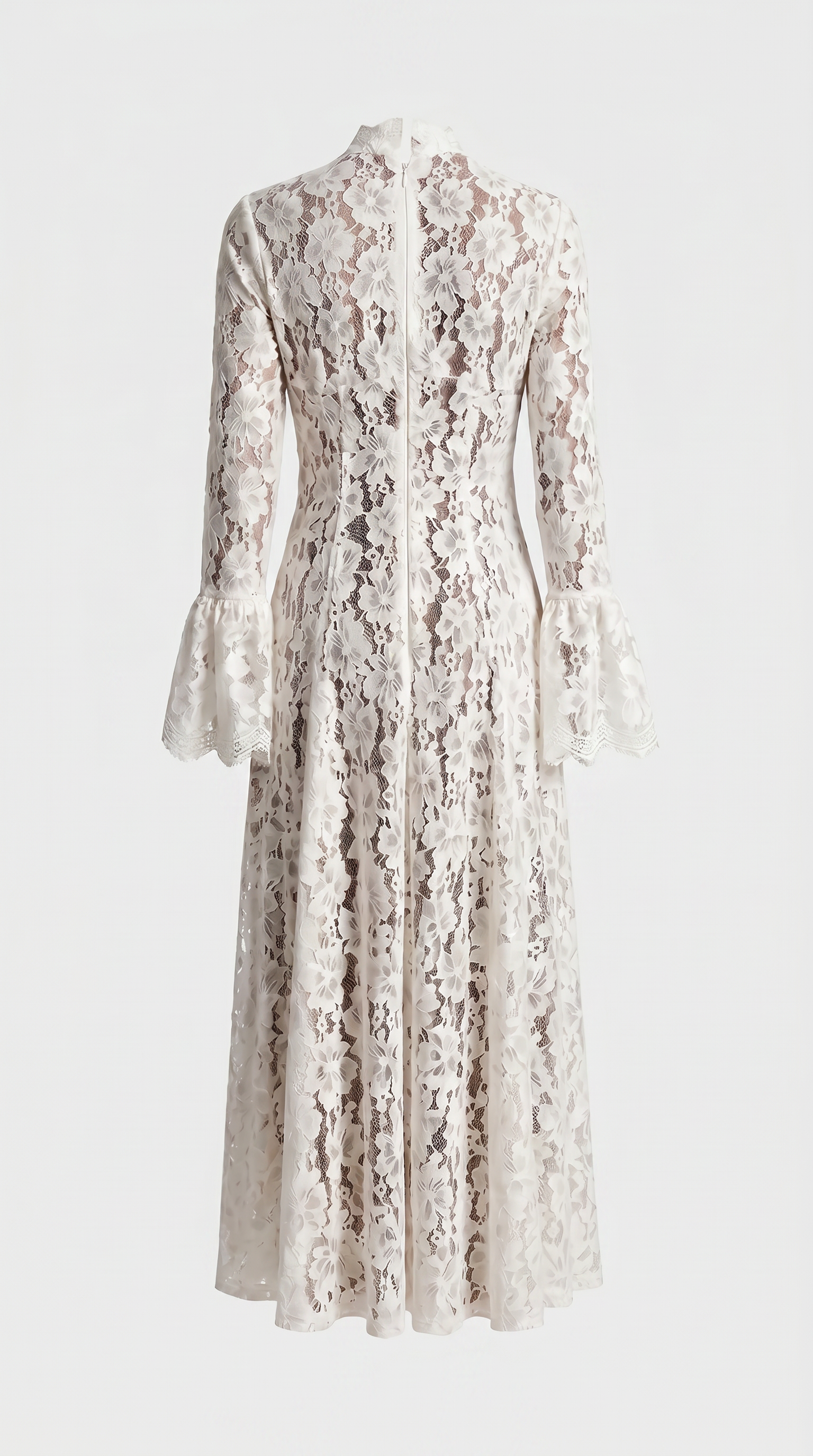 Alef - High-Neck Victorian Lace Maxi Dress