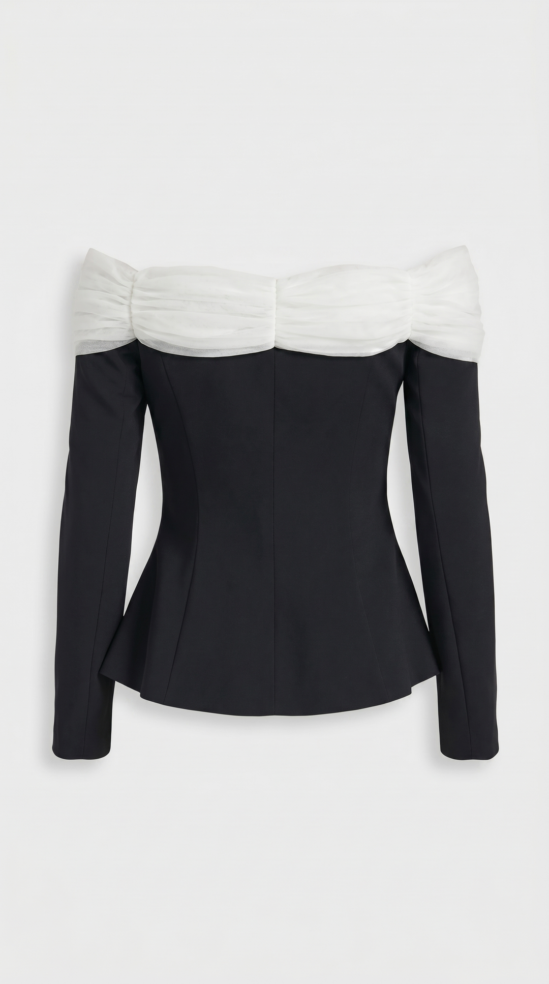 Arana - Sexy Slash Neck Crop Top Black