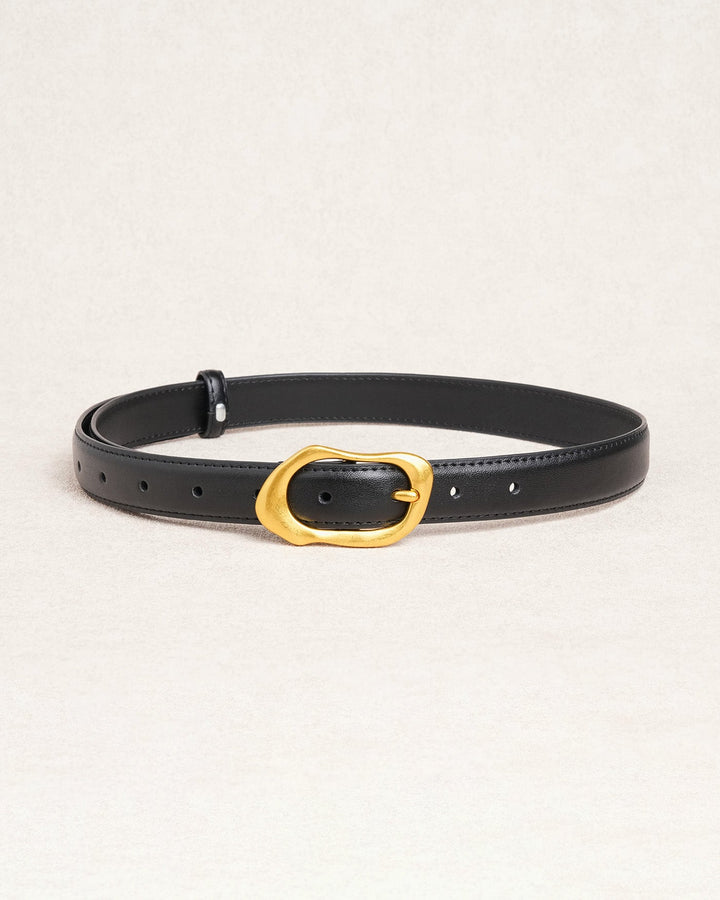 Black Genuine leather Belts