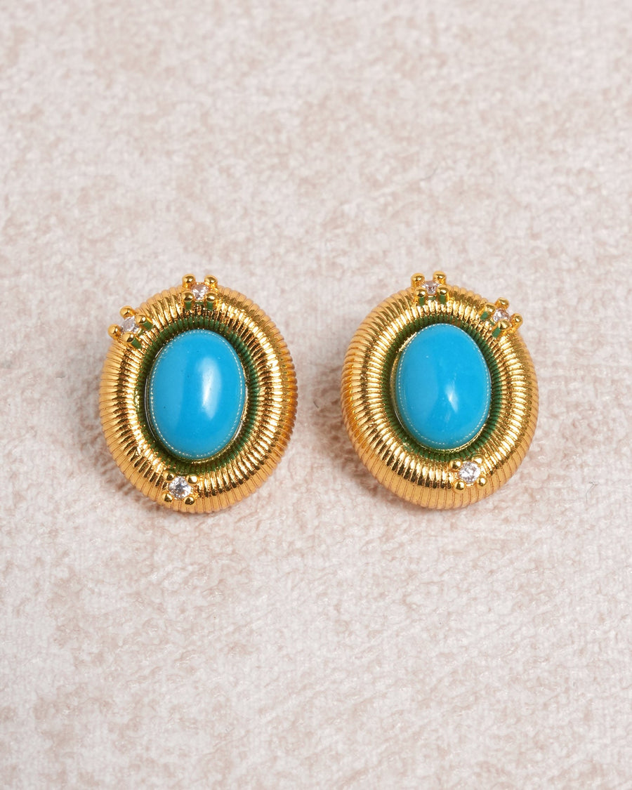 Blue Turquoise Earrings