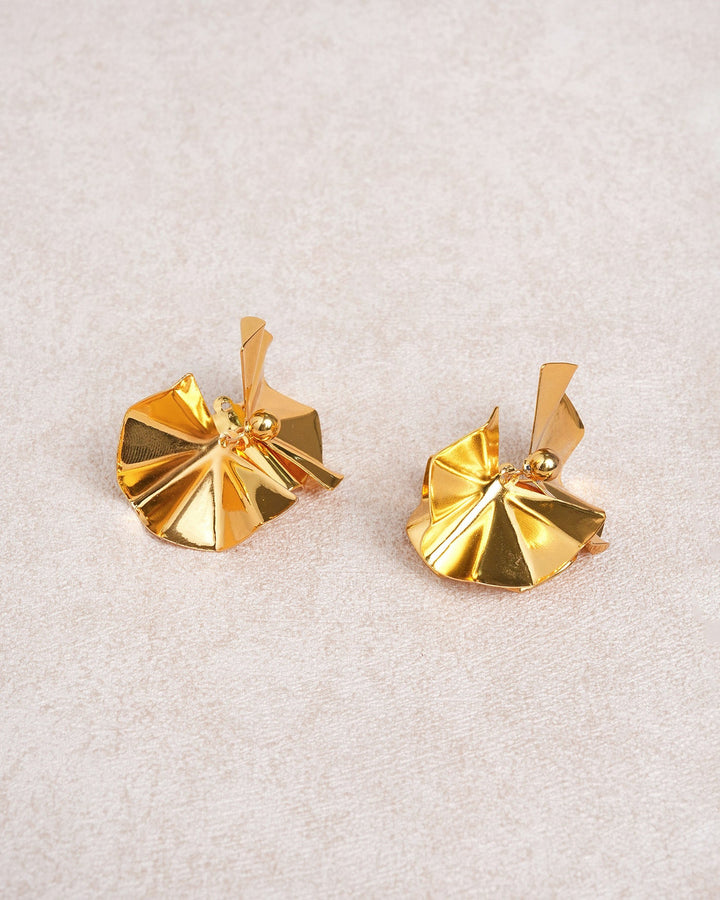 Gold Brass Earrings