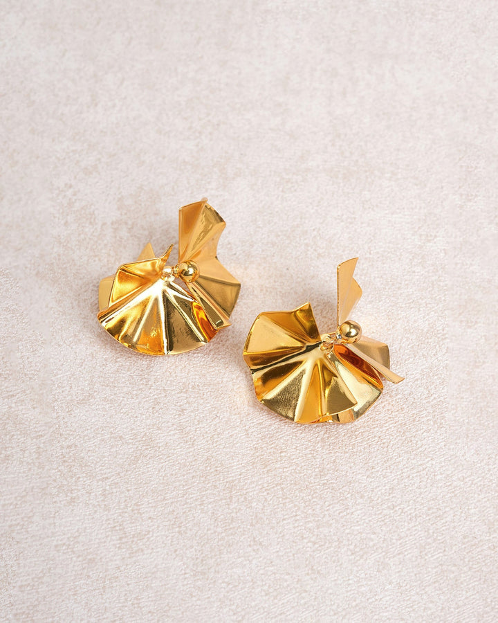 Gold Brass Earrings