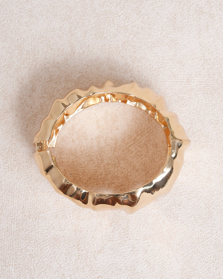 Gold Wide Bracelet