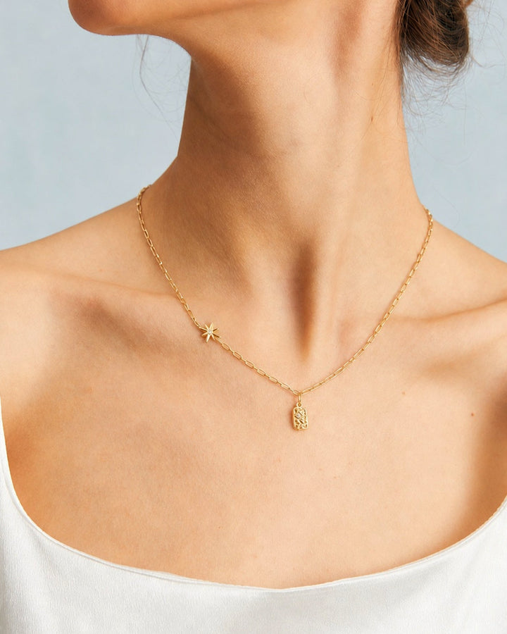 Gold Titanium Steel Necklace