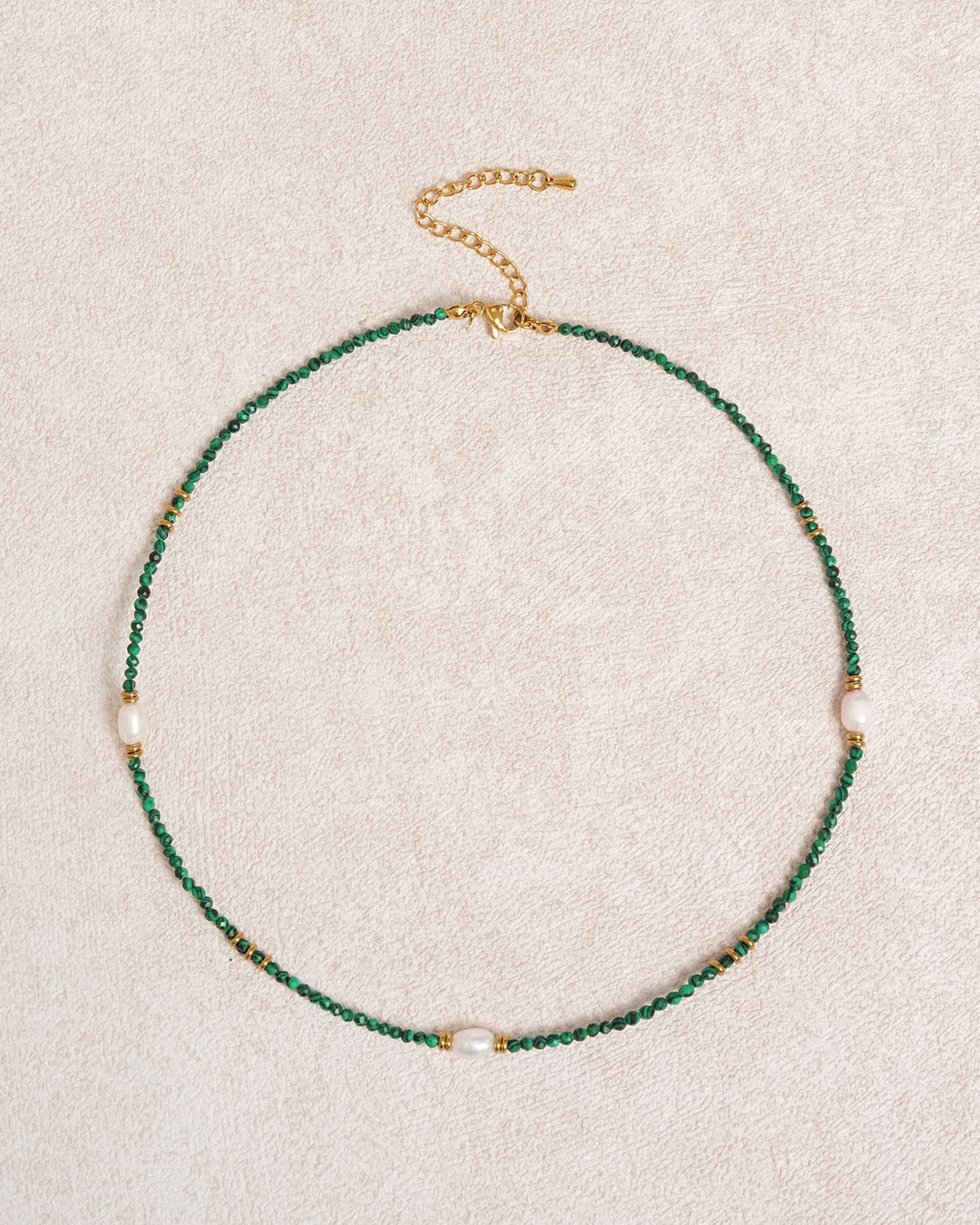 Green Seed Bead Necklace