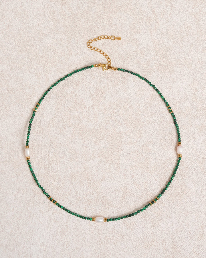 Green Seed Bead Necklace