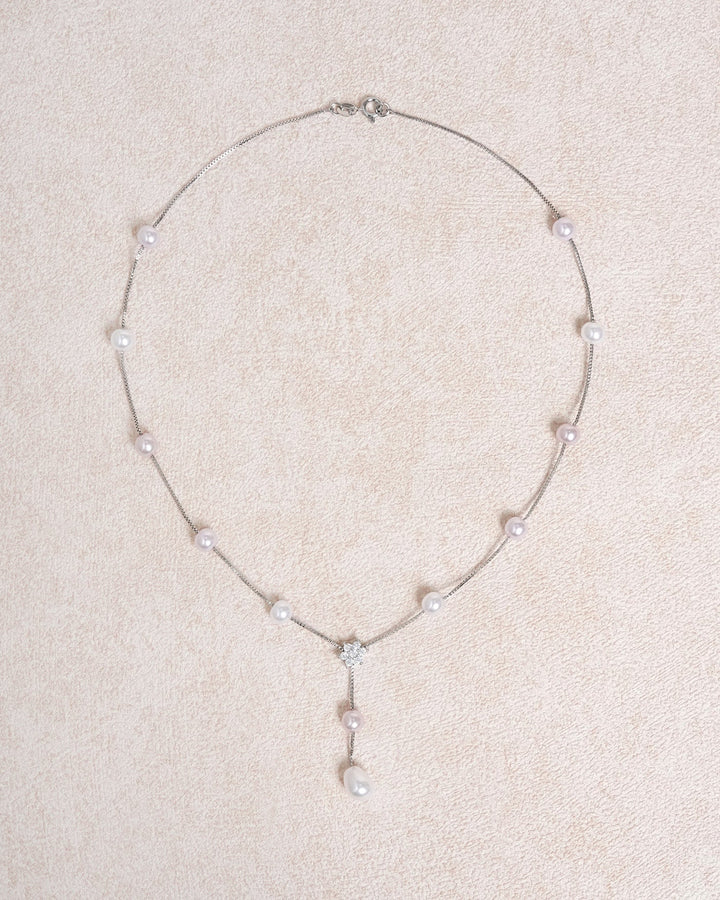 Silver Pearl Necklace