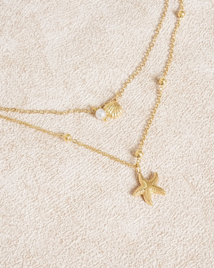 Gold Titanium Steel Necklace