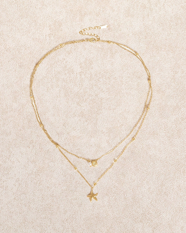 Gold Titanium Steel Necklace