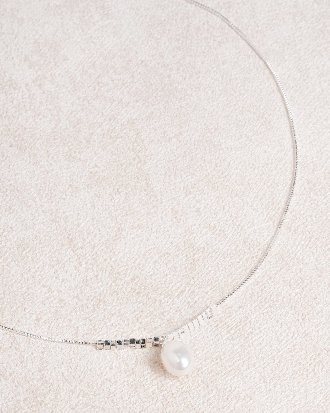 White Brass Necklace