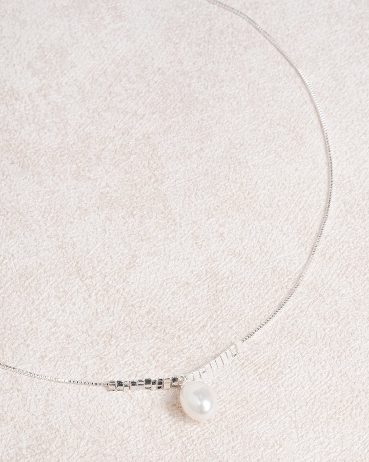 White Brass Necklace