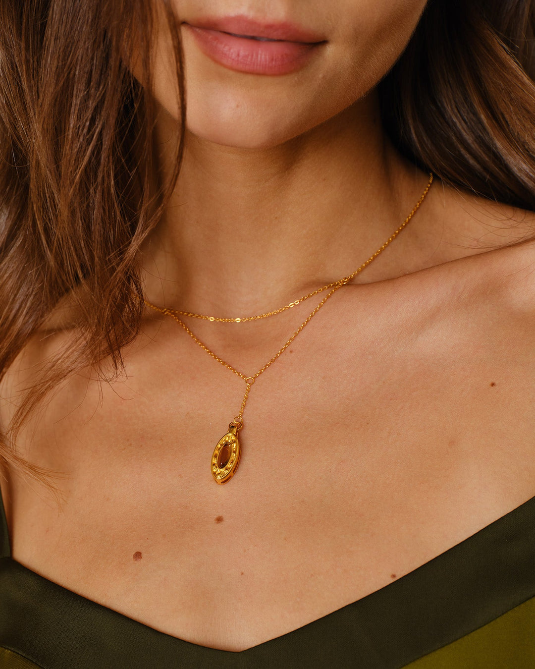 Gold Brass Necklace