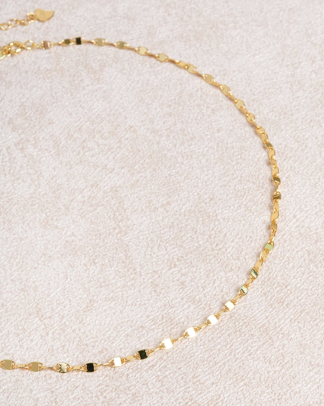 Gold Brass Collarbone Necklace