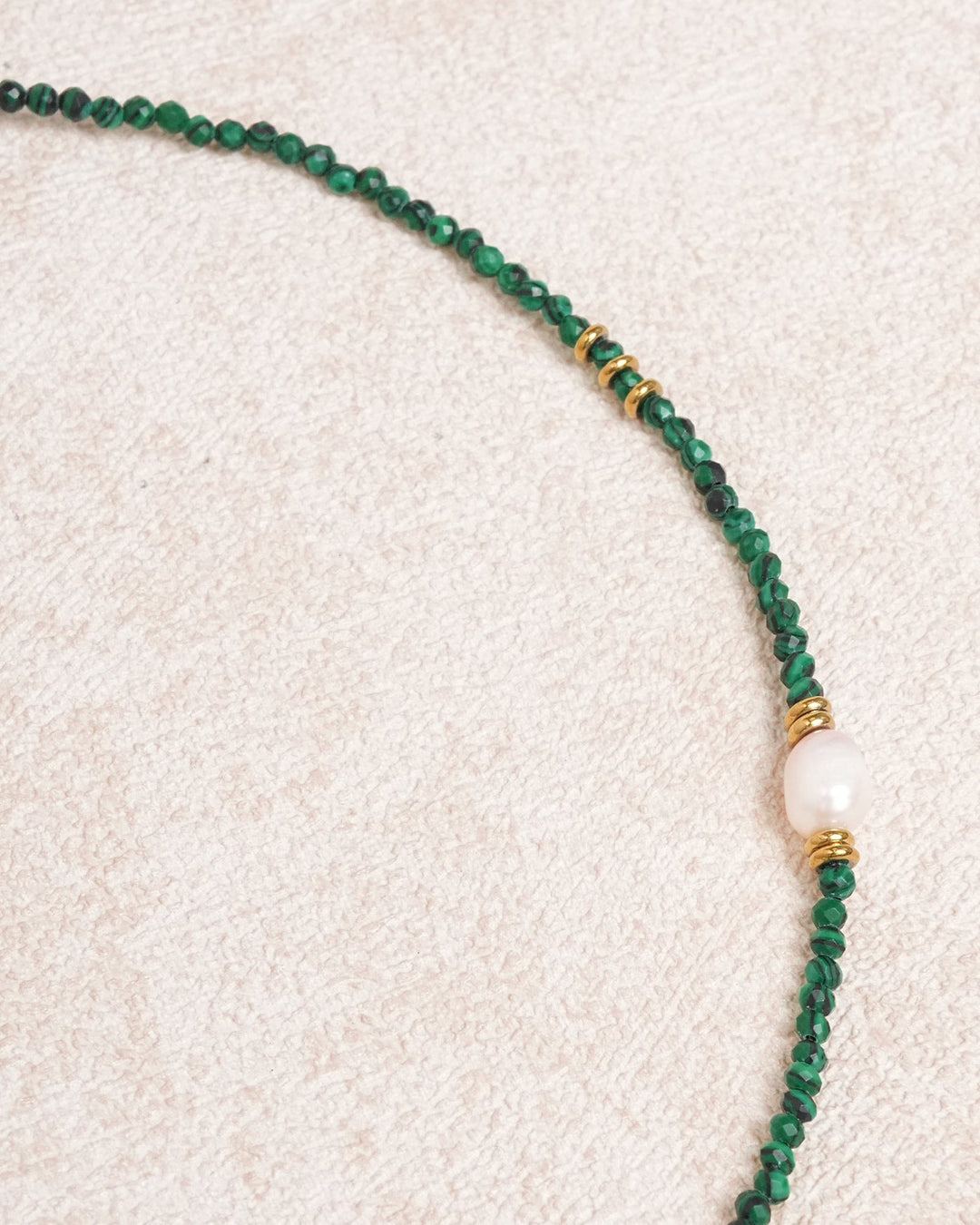 Green Seed Bead Necklace