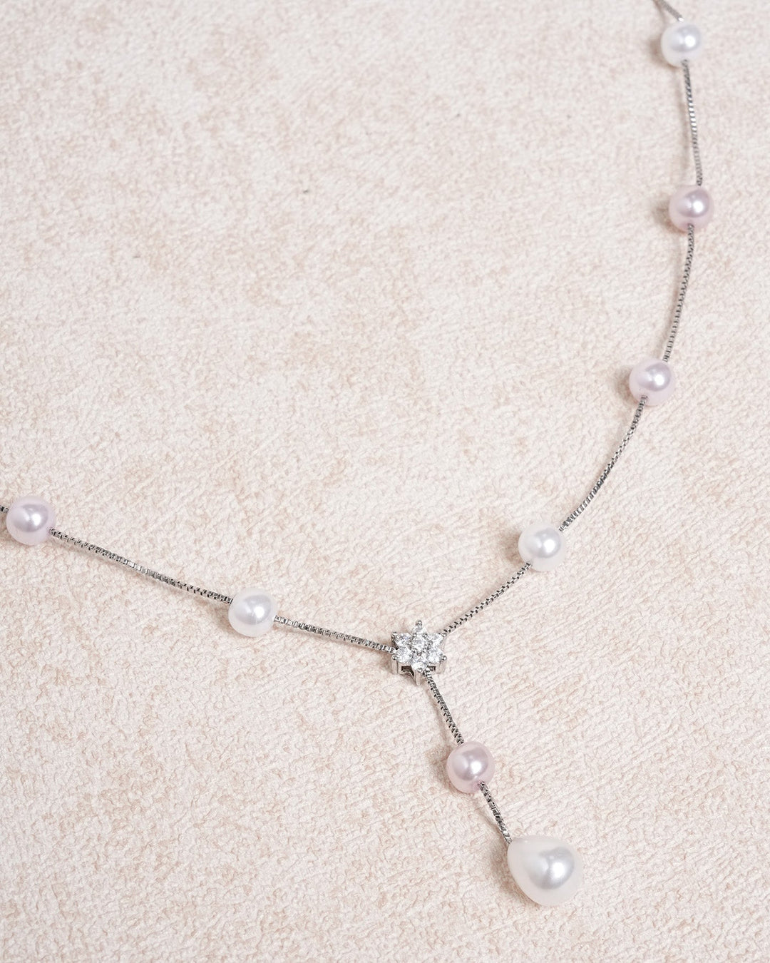 Silver Pearl Necklace