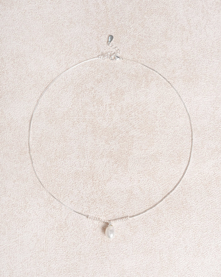 White Brass Necklace
